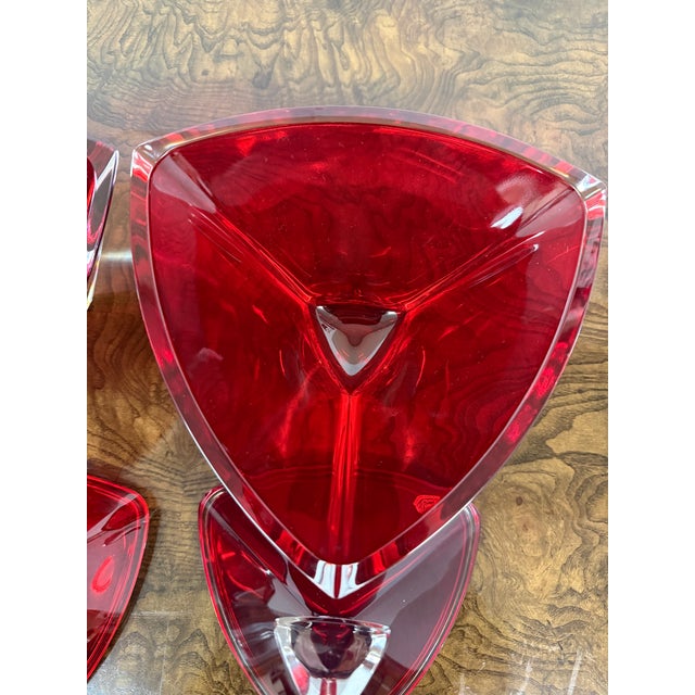 Bohemia Crystal Lidded Geometric Bowls, Pair For Sale - Image 11 of 12