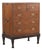 Antique Anglo-Indian Teakwood Campaign Chest of Drawers on a Legged Base For Sale