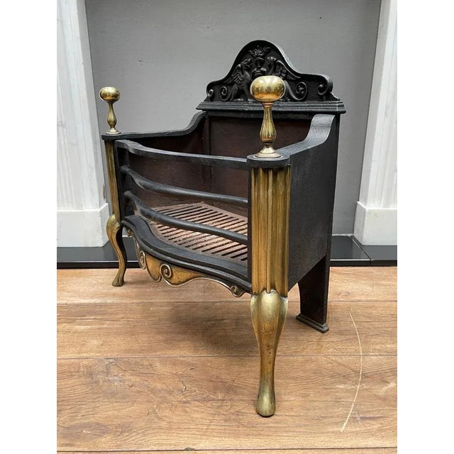 Metal English Fire Grate by Thomas Elsley, 1860s For Sale - Image 7 of 8