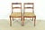English Kindel Furniture Style Regency Carved Solid Mahogany Side Chairs or Dining Chairs, Pair For Sale - Image 3 of 14