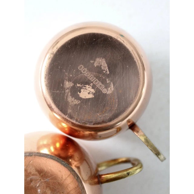 Vintage Godinger Copper Mugs Pair For Sale - Image 12 of 12