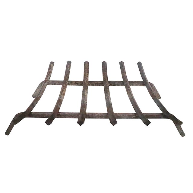 Mid-Century Modern Mid 20th Century Fireplace Insert Grate With Six Brackets For Sale - Image 3 of 8