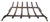 Mid-Century Modern Mid 20th Century Fireplace Insert Grate With Six Brackets For Sale - Image 3 of 8