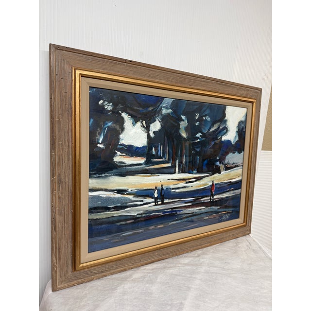 Design Plus Gallery presents a Signed Landscape Artwork by Robert E. Jensen (1922-1984) As a student of The California...