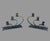 Brass Early 20th Century Arts & Crafts Hand-Hammered Brass Three-Light Candelabras – Pair For Sale - Image 8 of 12