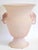 Pink 1960s Large Scavo Corroso Sculpture Light Pink Vase Ice Bucket With Elephant Handles For Sale - Image 8 of 10