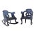 Rare Matched Set of Antique Chinese Dragon Armchair and Rocker For Sale