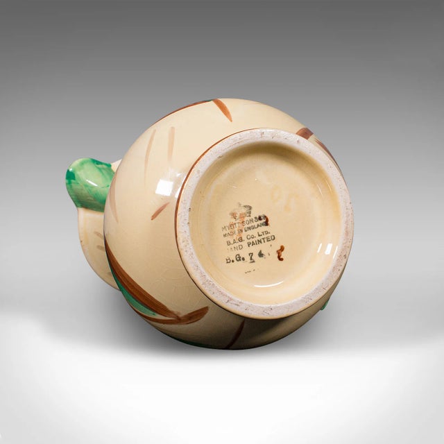 Ceramic 1930's Vintage Decorative Custard Jug For Sale - Image 7 of 10