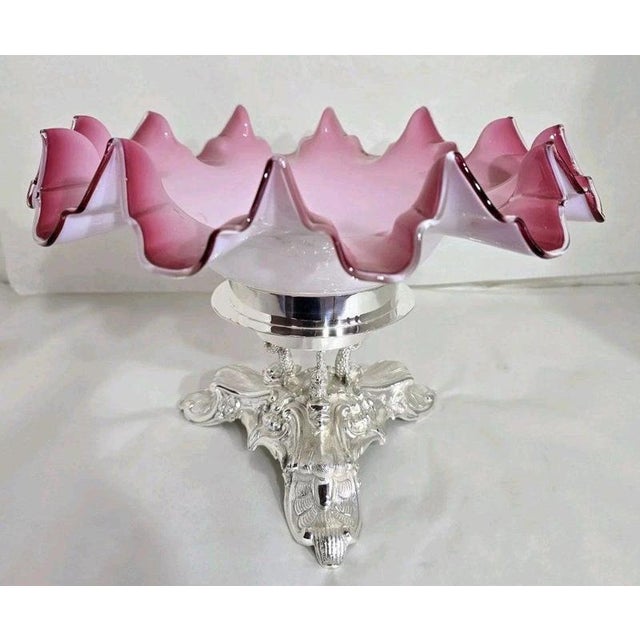 Metal Sterling Silver and Glass Centrepiece by Hugh Crawshaw, 1995 For Sale - Image 7 of 18