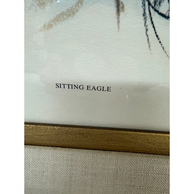 Mid 20th Century Harley Brown Sitting Eagle Lithograph, Signed For Sale - Image 5 of 12