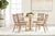 Transitional Luna Rattan Frame Armless Dining Chair 2pc by Essentials for Living For Sale - Image 3 of 15
