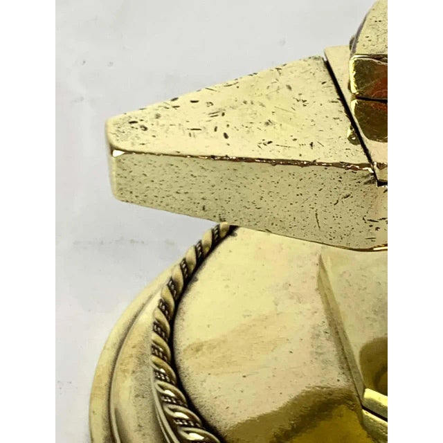 19th Century Antique English Brass Anvil Matchstrike For Sale In West Palm - Image 6 of 13