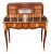 Rare Kingwood, Bronze and Leather Top Ladies Desk by Leon Dromard For Sale