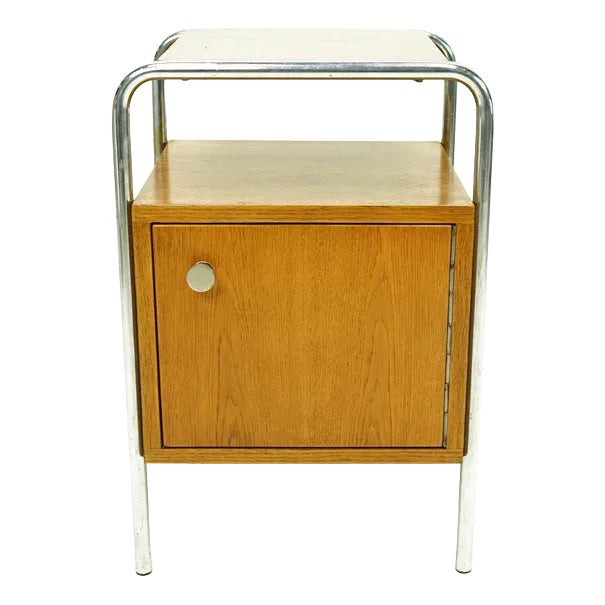 Bauhaus Steel Tube Bedside Table from Kovona, 1930s For Sale
