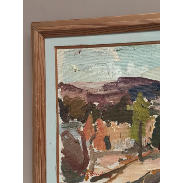 Olle Blomberg, Landscape, 1976, Oil Painting on Canvas, Framed For Sale - Image 14 of 18