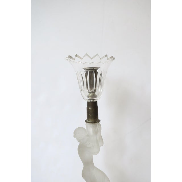 Art Deco Female Figurative Sculpture Candlestick Holder, Early 20th Century For Sale - Image 9 of 13