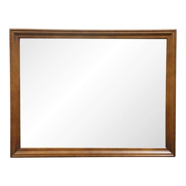 Bassett Furniture Solid Hard Rock Maple Colonial Early American 44" Mirror 229-01-231 For Sale