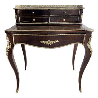 Early 20th Century French Bronze Mounted Ladies Writing Desk For Sale