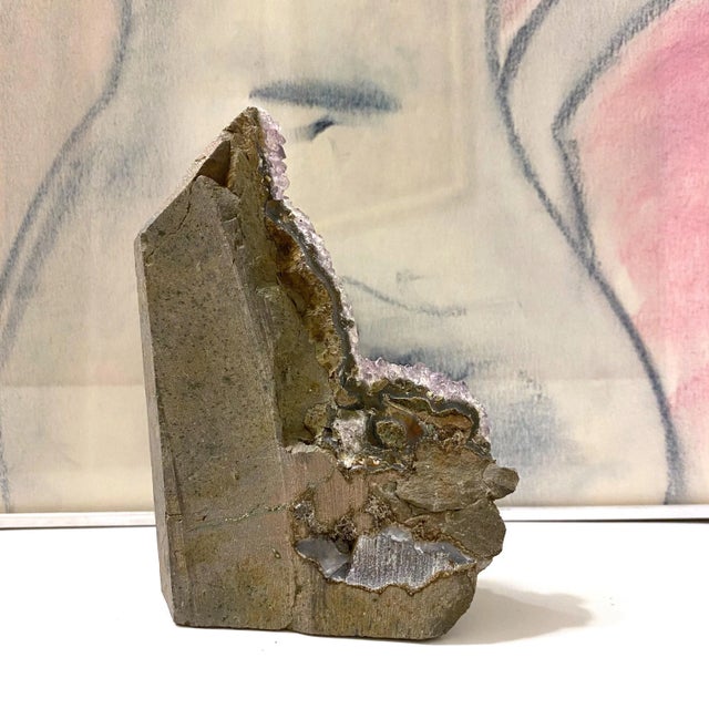 Amethyst Rough Cut Amethyst Geode Tower For Sale - Image 8 of 12