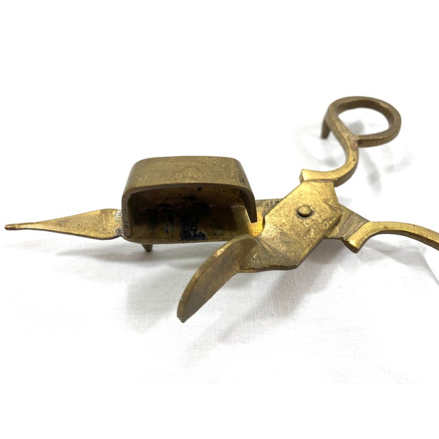 Antique Brass Candle Snuffer/Wick Scissors Chairish