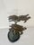 Bring the serene beauty of the ocean into your home with this stunning, heavy cast bronze sea turtle trio sculpture....
