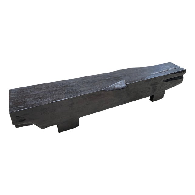 Andrianna Shamaris Charred Log Bench For Sale