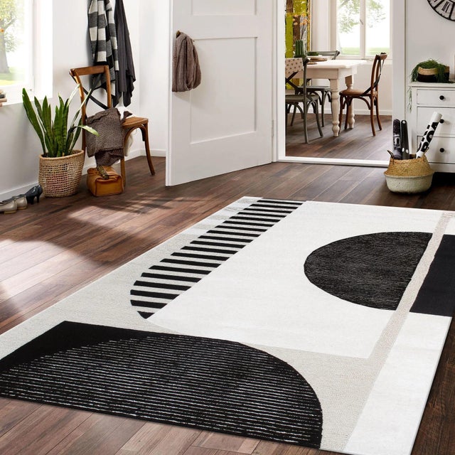 Pasargad Home Edgy Ivory Area Rug, 9' 9'' X 13' 9'' For Sale - Image 4 of 6