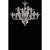 Elegant chandelier in transparent color made in Murano glass and chromed metal frame. For classical and modern interiors,...
