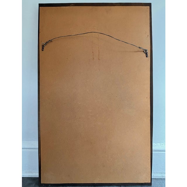Metal Late 20th Century French Trumeau Gold Gilt Wall Mirror For Sale - Image 7 of 8