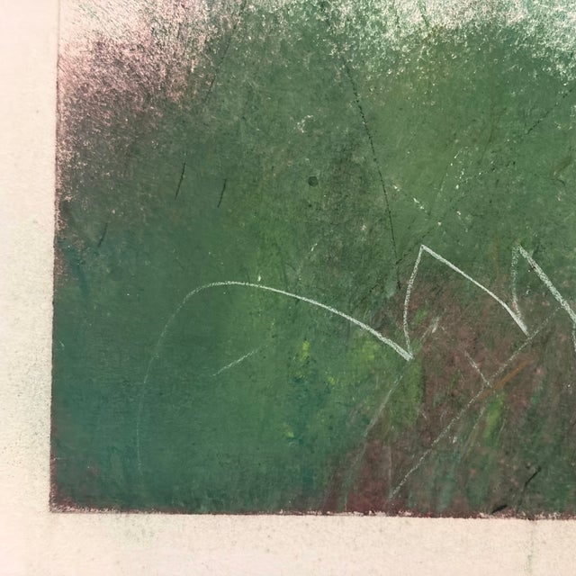 Original Aleah Koury Pastel Mixed Media Artwork 44"x23" Triple Matted For Sale - Image 9 of 14