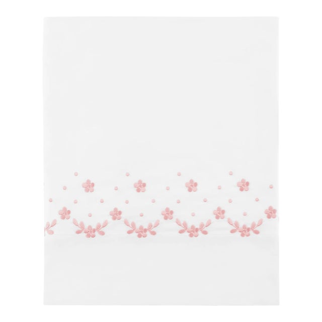 Meadow Full Flat Sheet in Pink For Sale