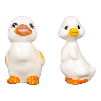 Manga Porcelain Ducks, Taiwan, 1970s, Set of 2 For Sale