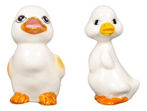 Manga Porcelain Ducks, Taiwan, 1970s, Set of 2