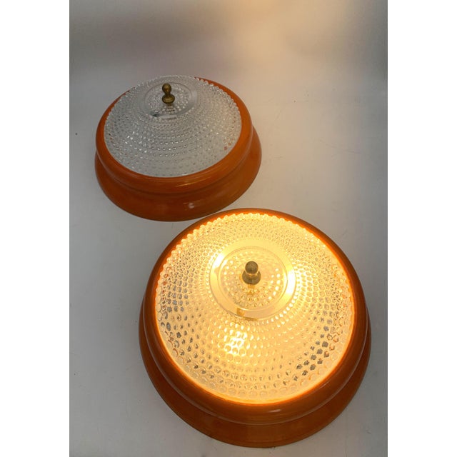 1960s Vintage Italian Ceiling Light, 1960s, Set of 2 For Sale - Image 5 of 6