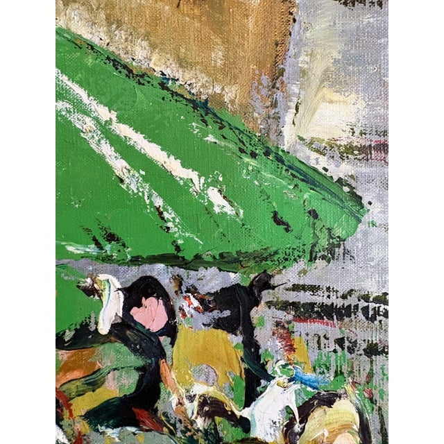 Green Oil Painting - 20th Century French Expressionism For Sale - Image 8 of 13