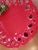 Dainty Majolica Trompe l'Oile Red Hollyberry Lace Edge Plate For Sale - Image 10 of 11