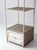 Vintage White Wicker Etagere Shelf With Drawer For Sale - Image 15 of 17