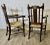 Wood Set of Gothic Carved Oak Carver Chairs For Sale - Image 7 of 7
