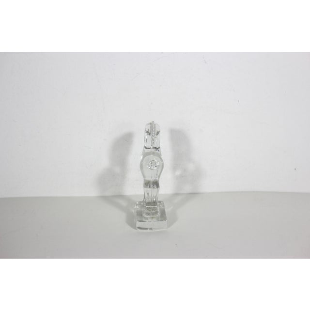 Glass Vintage Heisey Clear Glass Standing Colt Horse Figurine For Sale - Image 7 of 11