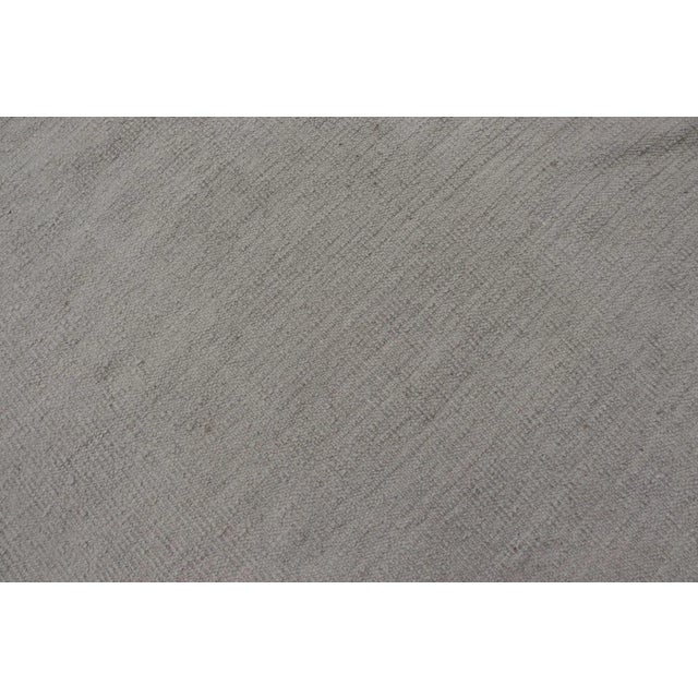 Large Modern Striped Designed Rug in Hand-Knotted With Wool in Creamy-Beige Tones For Sale - Image 9 of 10