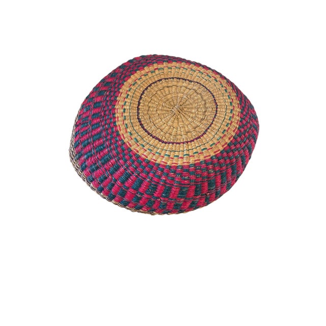 African Bolga Ghana Market Basket 18" For Sale - Image 4 of 7