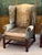 English Pair of 19th Century English Leather Wing Back Chairs For Sale - Image 3 of 12