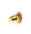 Late 20th Century Bochic “Capri” Vintage Ruby & Natural Diamonds Ring Set In 18K Gold & Silver For Sale - Image 5 of 10