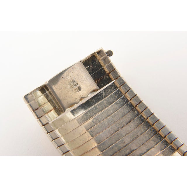 Silver Vintage Sterling Silver Cuff Bracelet, 1970's For Sale - Image 8 of 8