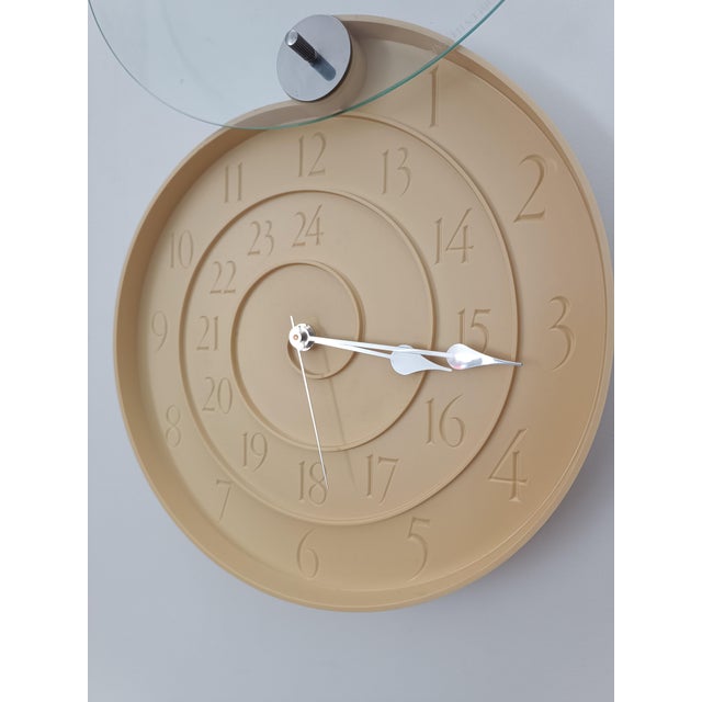 Magnificent nautilus wall clock by oscar tusquets blanca for mobles 114. barcelona, ​​spain, 1995. a very rare design...
