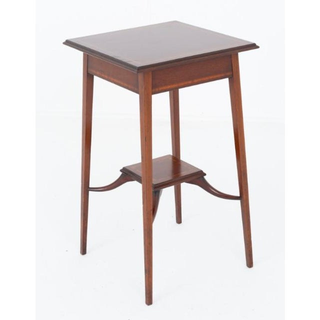 Sheraton Revival Mahogany Side Table, 1890s For Sale - Image 5 of 5