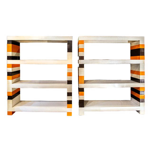 Brick System Bookcases, 1970, Set of 2 For Sale