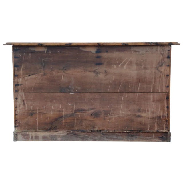 Wood Large Antique Pine Chest of Drawers, 1800s For Sale - Image 7 of 9