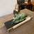 A 1930s Art Deco Spelter and Marble French Statue of a Woman and a Pheasant For Sale - Image 15 of 15