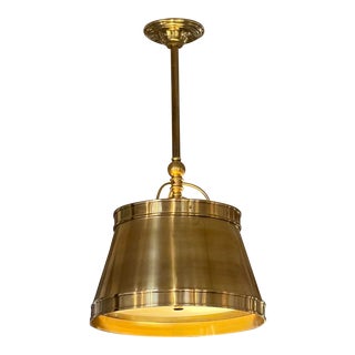 Visual Comfort Sloan -Burnished Brass Pendant For Sale
